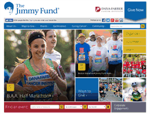 Tablet Screenshot of jimmyfund.org